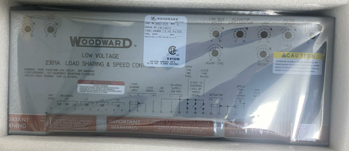Woodward 9907-023 Forward Acting Speed Control 4–20 mA or 1–5 Vdc 2301A -40 to +158 °F 0
