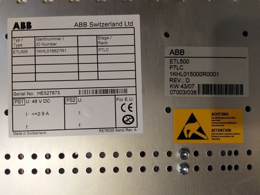 P7LC ABB Control System Chassis PLC Spare Parts 1KHL015000R0001