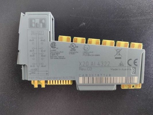 X20AI4322 B&amp;R X20 SYSTEM PLC I/O Module 4 Analog Inputs 0 To 20 MA / 4 To 20 MA