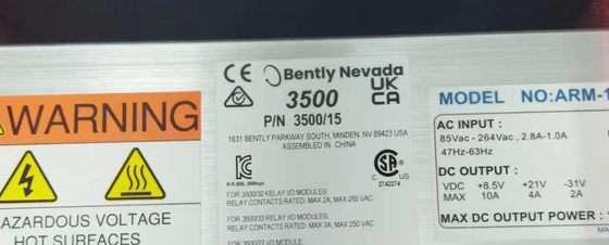 Bently Nevada 3500/15 106M1079-01 Power Supply Universal AC Power Supply Module