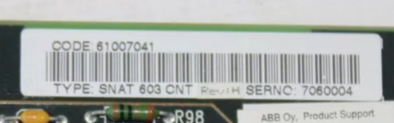 ABB SNAT603CNT 61007041H Control Board In Stock Designed For Industrial Applications Requiring