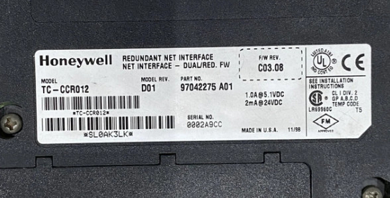 TC-CCR012 Honeywell Redundant Net Interface Module In Stock
