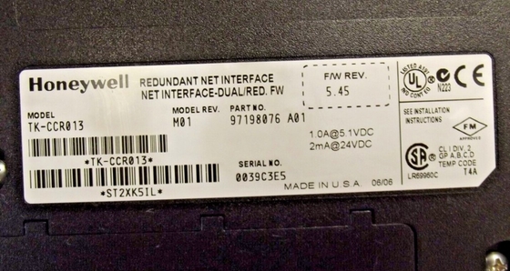 TK-CCR013 Honeywell Redundancy Network Interface Module Brand New