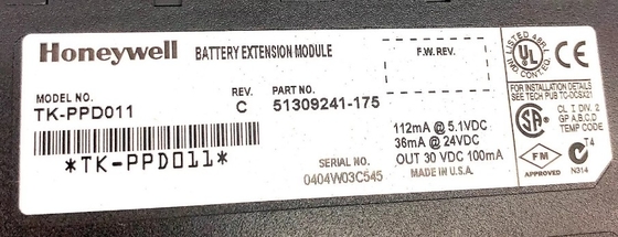 TK-PPD011 Honeywell Battery Extension Module Rev C PLC Control Module
