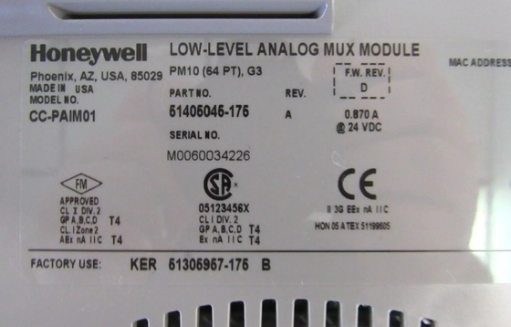 CC-PAIM01 Honeywell Low Level Mux IOTA Module Analog Mux Module