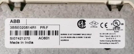 ABB AO801 3BSE020514R1 Analog Output Module 8 Channels
