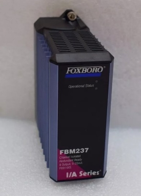 Foxboro FBM237 P0914XS Eight Analog Output Channels 0-20 mA Signals Are Electrically Compatible With HART Field Devices
