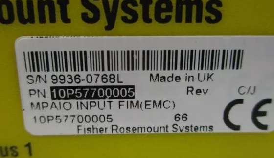 10P57700005 Emerson Interface Board Analg Input 16 Point 4-20 mA