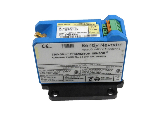18745-03 Bently Nevada 7200 XL 5 and 8 MM Proximitor Sensor Systems