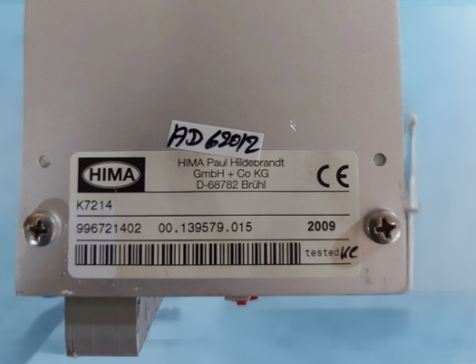 K7214 HIMA CONTROL PANEL