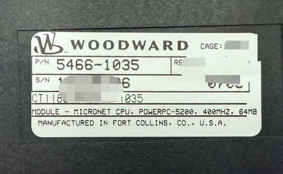 5466-1035 Woodward Micronet-CPU Module with Multiple Communication Interfaces and Simplex or Redundant Configuration