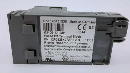 KJ4001X1-CB1 EMERSON Fused I/O Terminal Block For DeltaV DCS