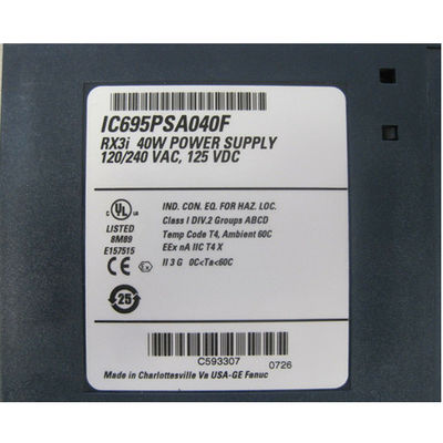 Power Supply GE Fanuc PLC Ge Ic695psa040 Pac Systems Rx3i Plc