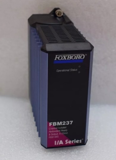 Foxboro FBM237 P0914XS Eight Analog Output Channels 0-20 mA Signals Are Electrically Compatible With HART Field Devices