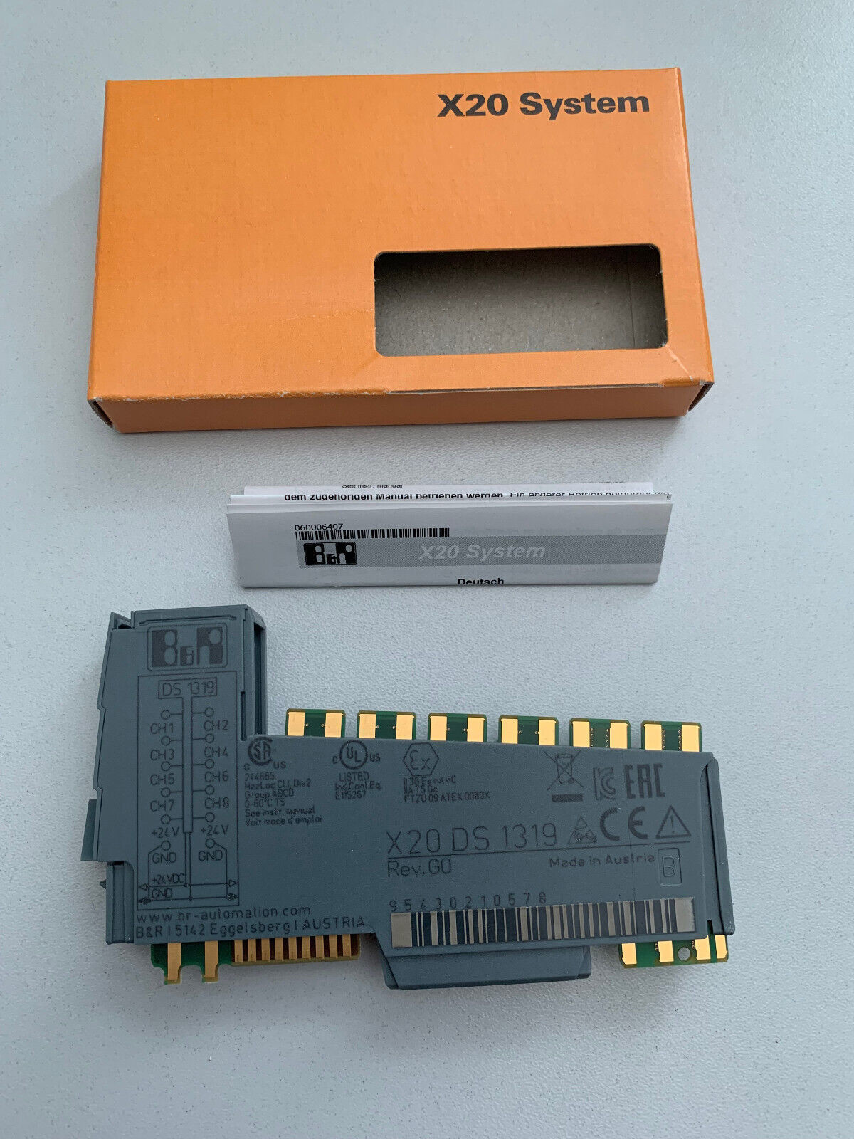 X20DS1319 B&R X20 PLC SYSTEM 4 Digital Input Channels Configurable As ...
