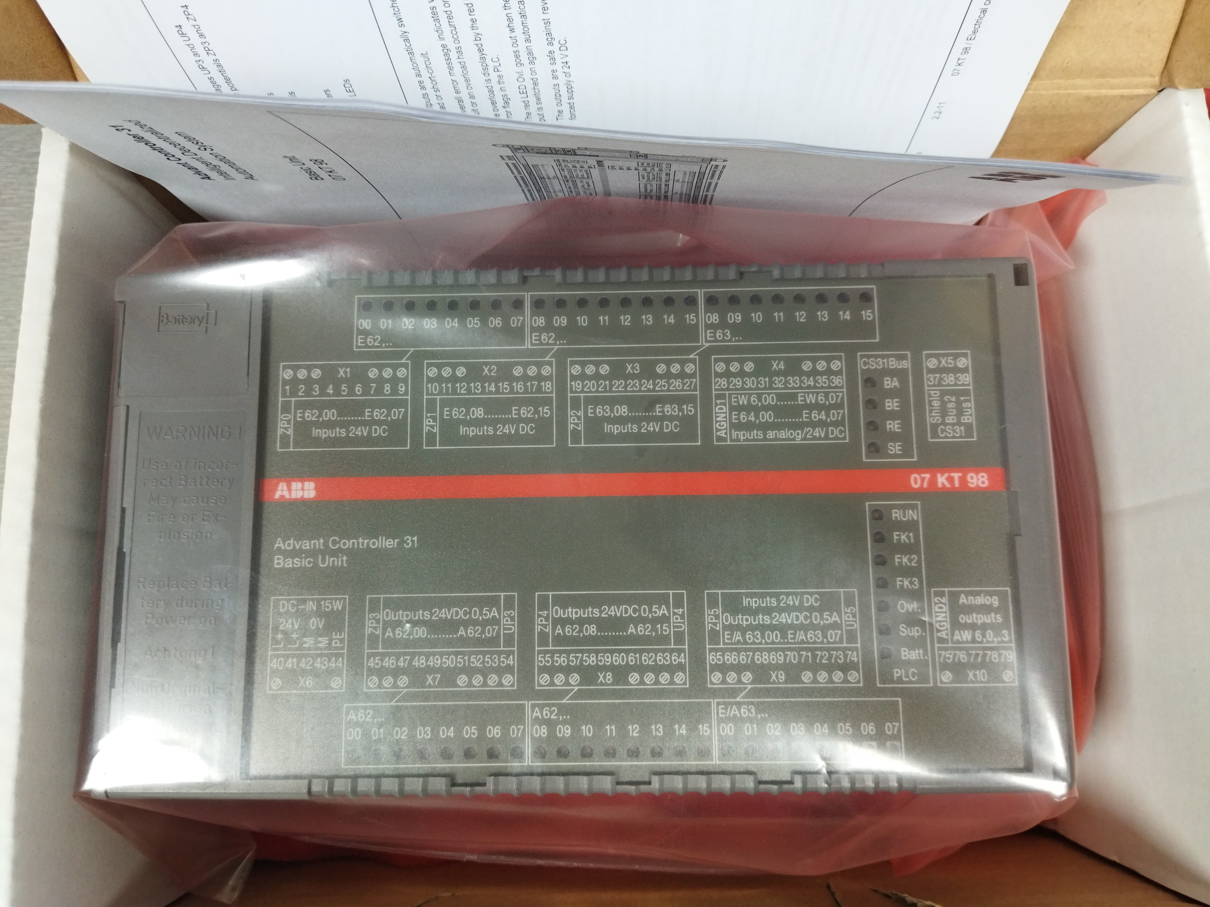 ABB 07KT98 GJR5253100R0270 Basic Module Ethernet AC31
