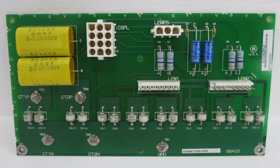 DS200FCSAG1A GE Current Sensing Feedback Board Mark V Turbine Control ...