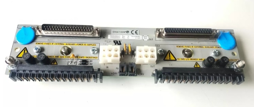 Ovation Control Panel 3A99266G01 Westinghouse Ovation Local Input Output Transition Panel